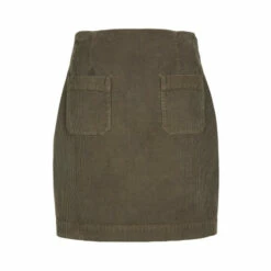 Celtic & Co. Organic Cotton Brown Corduroy Skirt