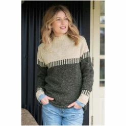 Celtic & Co. Celtic & Co Grey Flecked Funnel Neck Jumper