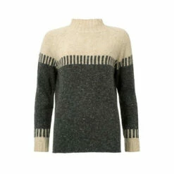 Celtic & Co. Celtic & Co Grey Flecked Funnel Neck Jumper -Celtic & Co Shop unnamed file 110