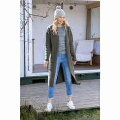 Celtic & Co. Grey Felted Longline Cardigan