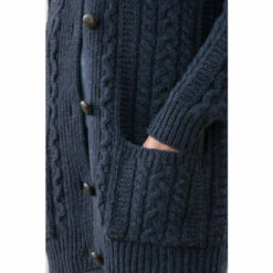 Celtic & Co. Celtic & Co Blue Cable Boyfriend Cardigan 4 Celtic & Co. Celtic & Co Blue Cable Boyfriend Cardigan -Celtic & Co Shop unnamed file 1124