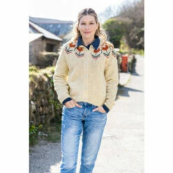 Celtic & Co. Celtic & Co Natural Donegal Fairisle Cardigan -Celtic & Co Shop unnamed file 1141