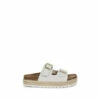 Celtic & Co. Celtic & Co White Double Buckle Sandals