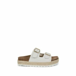 Celtic & Co. Celtic & Co White Double Buckle Sandals