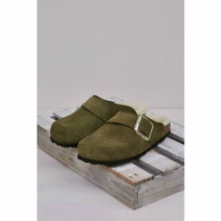 Celtic & Co. Green Sheepskin Lined Clogs -Celtic & Co Shop unnamed file 1167