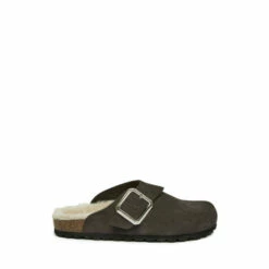 Celtic & Co. Celtic & Co Grey Sheepskin Lined Clogs
