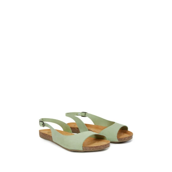 Celtic & Co. Sage Green Sling Back Flat Sandals 4 Celtic & Co. Sage Green Sling Back Flat Sandals - Image 4