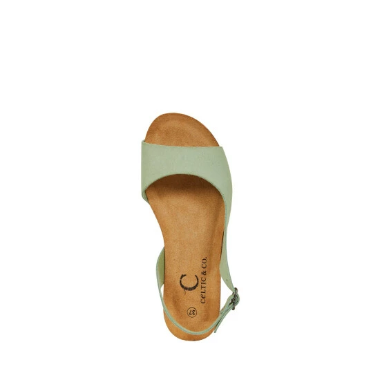 Celtic & Co. Sage Green Sling Back Flat Sandals 5 Celtic & Co. Sage Green Sling Back Flat Sandals - Image 5