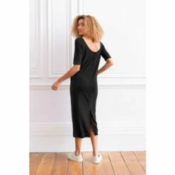 Celtic & Co. Black Linen/Cotton Button Back Dress 9 Celtic & Co. Black Linen/Cotton Button Back Dress -Celtic & Co Shop unnamed file 1233