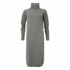 Alternative view of Celtic & Co. Grey Supersoft Midi Roll Neck Dress