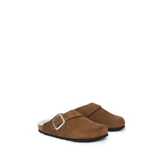 Celtic & Co. Mens Brown Sheepskin Lined Clogs 4 Celtic & Co. Mens Brown Sheepskin Lined Clogs - Image 4