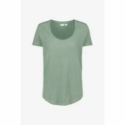 Celtic & Co. Celtic & Co Sage Green Linen Scoop Neck T-Shirt -Celtic & Co Shop unnamed file 1339
