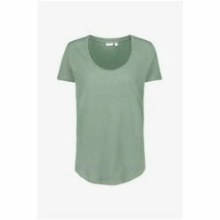 Celtic & Co. Celtic & Co Sage Green Linen Scoop Neck T-Shirt -Celtic & Co Shop unnamed file 1340