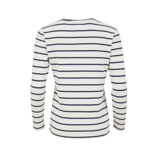 Celtic & Co. Cream Stripe Long Sleeve T-Shirt 2 Celtic & Co. Cream Stripe Long Sleeve T-Shirt - Image 2