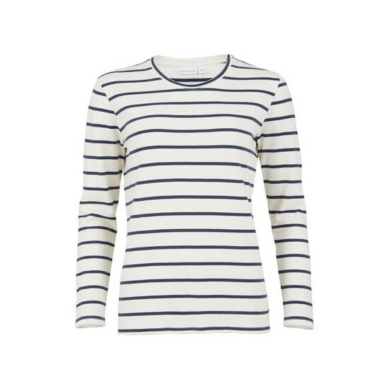 Celtic & Co. Cream Stripe Long Sleeve T-Shirt 4 Celtic & Co. Cream Stripe Long Sleeve T-Shirt - Image 4