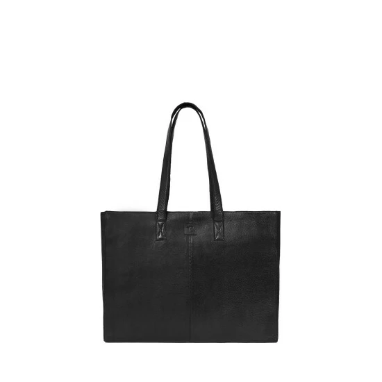 Celtic & Co. Black Leather Shopper Bag 1 Celtic & Co. Black Leather Shopper Bag