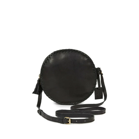 Celtic & Co. Black Leather Round Cross Body Bag 2 Celtic & Co. Black Leather Round Cross Body Bag - Image 2