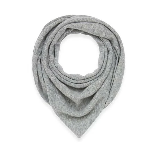 Celtic & Co. Grey Cashmere Triangle Scarf 3 Celtic & Co. Grey Cashmere Triangle Scarf - Image 3