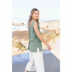 Celtic & Co. Sage Green Scoop Neck Tunic -Celtic & Co Shop unnamed file 1439