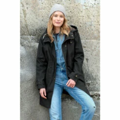 Celtic & Co. Blue Easy Care Wax Cotton Parka