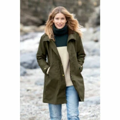 Celtic & Co. Green Easy Care Wax Cotton Parka