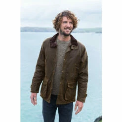 Celtic & Co. Mens Waxed Cotton Brown Jacket -Celtic & Co Shop unnamed file 1467