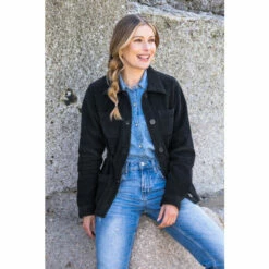 Celtic & Co. Blue Organic Cotton Corduroy Jacket