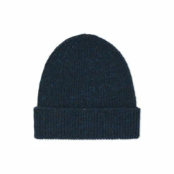Celtic & Co. Blue Donegal Ribbed Beanie