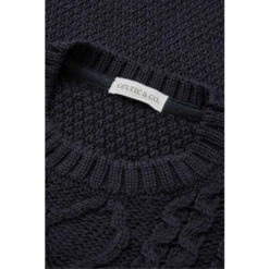 Celtic & Co. Blue Cable Crew Neck Jumper 3 Celtic & Co. Blue Cable Crew Neck Jumper -Celtic & Co Shop unnamed file 178