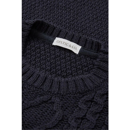 unnamed-file-178.jpg Celtic & Co. Blue Cable Crew Neck Jumper -Celtic & Co Shop unnamed file 178