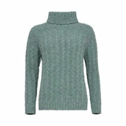 Celtic & Co. Blue Donegal Cable Roll Neck Jumper 5 Celtic & Co. Blue Donegal Cable Roll Neck Jumper -Celtic & Co Shop unnamed file 187