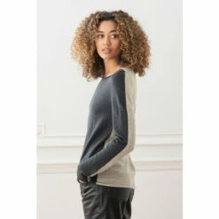 Celtic & Co. Grey Fine Knit Merino Crew Neck Jumper -Celtic & Co Shop unnamed file 194