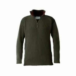 Celtic & Co. Green Mens Ribbed Half Zip Jumper -Celtic & Co Shop unnamed file 203