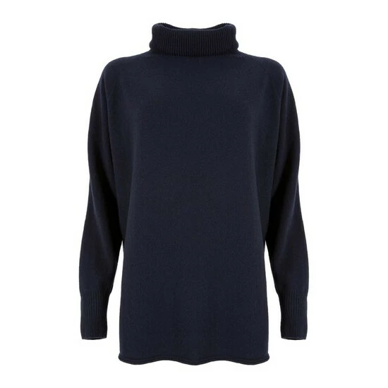 Celtic & Co. Womens Blue Geelong Slouch Roll Neck Jumper 4 Celtic & Co. Womens Blue Geelong Slouch Roll Neck Jumper - Image 4