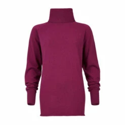 Celtic & Co. Pink Geelong Slouch Roll Neck Jumper -Celtic & Co Shop unnamed file 223