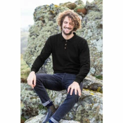 Celtic & Co. Mens Supersoft Black Jumper