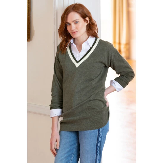 Celtic & Co. Green Supersoft V-Neck Jumper 1 Celtic & Co. Green Supersoft V-Neck Jumper