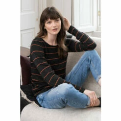 Alternative view of Celtic & Co. Dark Grey Fine Knit Merino Crew Neck Jumper
