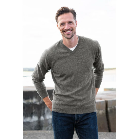 Celtic & Co. Mens Grey Supersoft Jumper 1 Celtic & Co. Mens Grey Supersoft Jumper