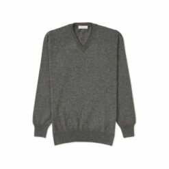 Alternative view of Celtic & Co. Mens Grey Supersoft Jumper