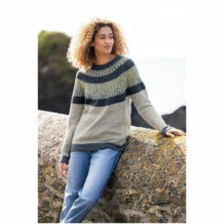 Celtic & Co. Grey Float Stitch Donegal Jumper