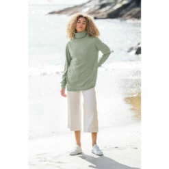 Alternative view of Celtic & Co. Womens Green Knitted Jumper