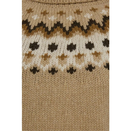 Celtic & Co. Natural Fair Isle Pattern Roll Neck Jumper 4 Celtic & Co. Natural Fair Isle Pattern Roll Neck Jumper - Image 4