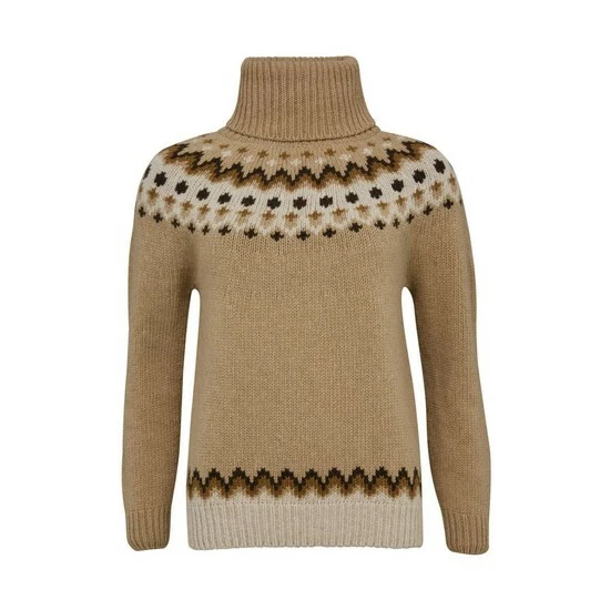 Celtic & Co. Natural Fair Isle Pattern Roll Neck Jumper 5 Celtic & Co. Natural Fair Isle Pattern Roll Neck Jumper - Image 5