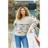 Celtic & Co. Celtic & Co Natural Drop Stitch Breton Jumper