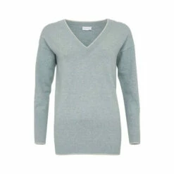 Celtic & Co. Blue Skylight And Fossil Tipped Supersoft V Jumper -Celtic & Co Shop unnamed file 494