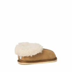 Alternative view of Celtic & Co. Kids Camel Sheepskin Bootee Slippers
