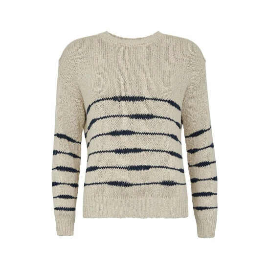 Celtic & Co. Celtic & Co Natural Drop Stitch Breton Jumper 3 Celtic & Co. Celtic & Co Natural Drop Stitch Breton Jumper - Image 3