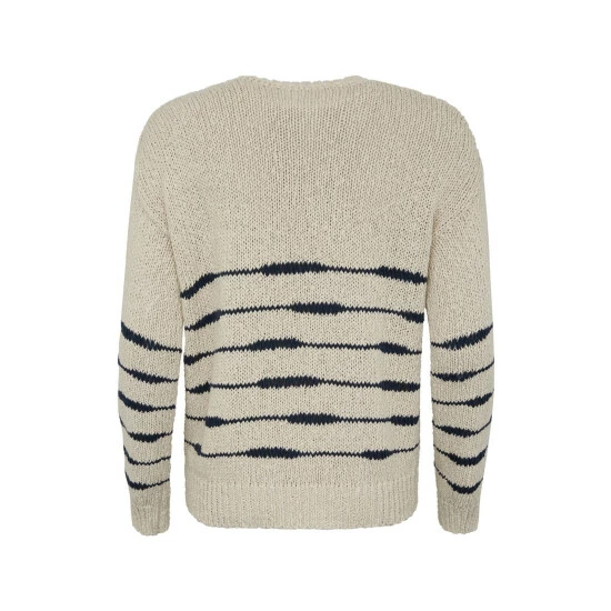 Celtic & Co. Celtic & Co Natural Drop Stitch Breton Jumper 4 Celtic & Co. Celtic & Co Natural Drop Stitch Breton Jumper - Image 4