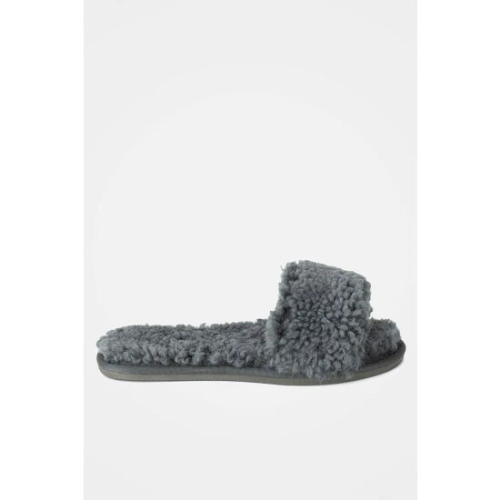 Celtic & Co. Grey Sheepskin Slides 1 Celtic & Co. Grey Sheepskin Slides